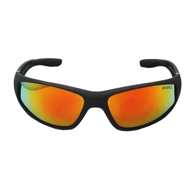 Angler Sonnenbrille Polarisiert Radbrille Anglerbrille Schwarz Orange Versiegelt - Bild 1 von 4