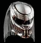Custom Predator Motorcycle Helmet White Bamboo Style (Dot And Ece Approved)S-3Xl