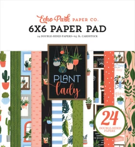 Libro de recortes de papel Echo Park PLANTA DAMA 6x6 almohadilla de cartón de papel - Imagen 1 de 1