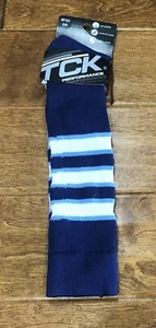 TCK Performance Sports Socks BPSD SZ SM Navy/White/Light Blue - Foto 1 di 3