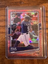 2020 Donruss Optic Baseball #152 Willie Calhoun Red Dragon 38/88 Texas Rangers