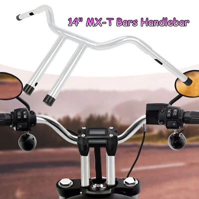 14" MX-T Bars Handlebar Fit For Harley Sportster XL Iron 883 1200 72 48 US Foto 1 de 4