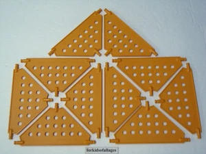 10 KNEX Orange Medium Triangle Panels - 5-1/8" Wide K'nex Replacement Parts - Picture 1 of 1