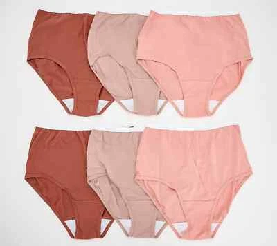 Breezies Original Cotton Brief Panties A632206 Set of 6, Size 15 - Image 1 of 4