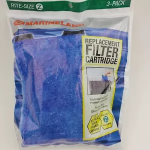 Marineland Rite-Size Z Filter Cartridge Fits Eclipse & Hidden filtration 3-Pack - Picture 1 of 4