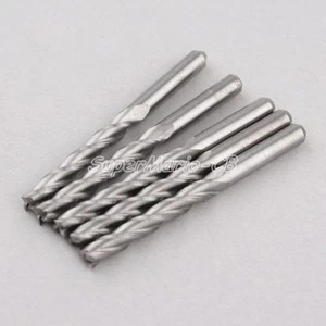 10 x 1/8'' 3.175mm Carbide CNC 3 Three Flute Spiral Bit Router Endmill CEL 12mm - Picture 1 of 2