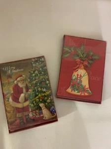 Christmas House 2 Boxed Sets (28 Cards and Envelopes total)  5" x 7" Vintage - Picture 1 of 3