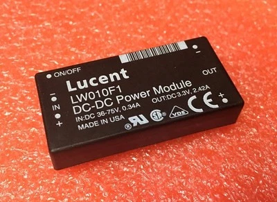 Lucent LW010F1 DC 3.3V 2.42A 10W CONVERTER INPUT 36V - 75V 48V ORIGINAL OEM - Image 1 of 3