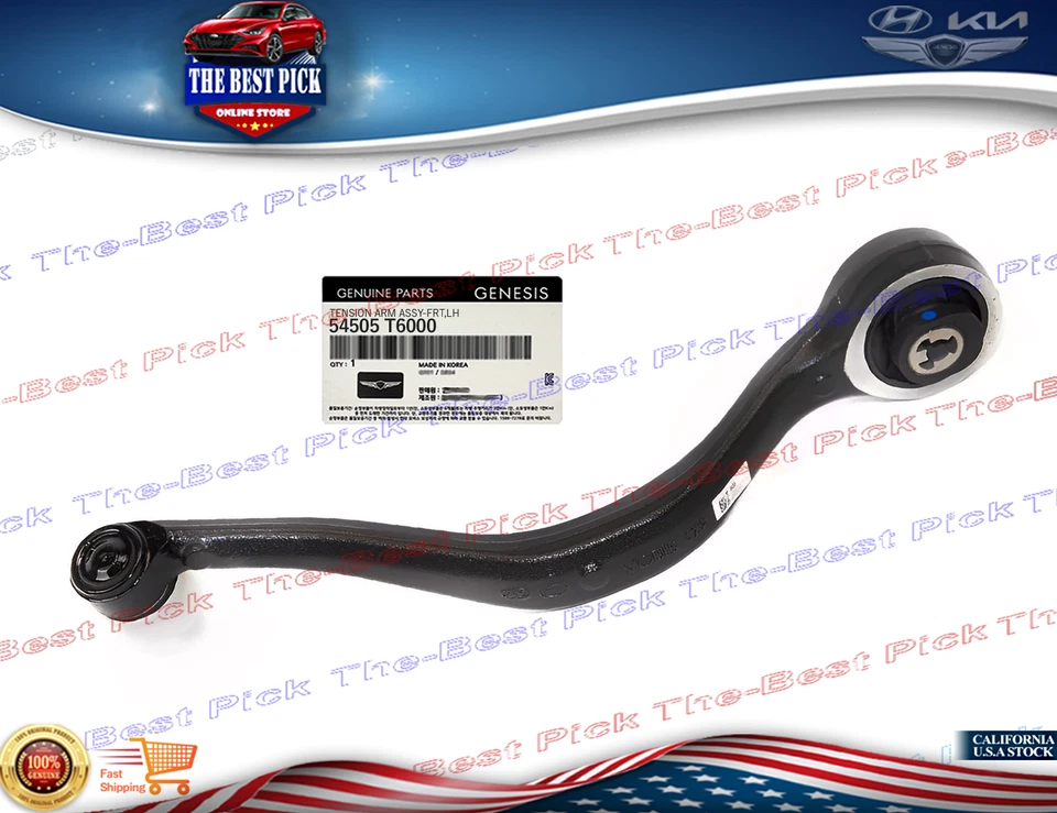 ⭐GENUINO⭐ Suspensión delantera brazo inferior izquierdo para 2021-2024 GENESIS GV80 54505T6000 Foto 1 de 1