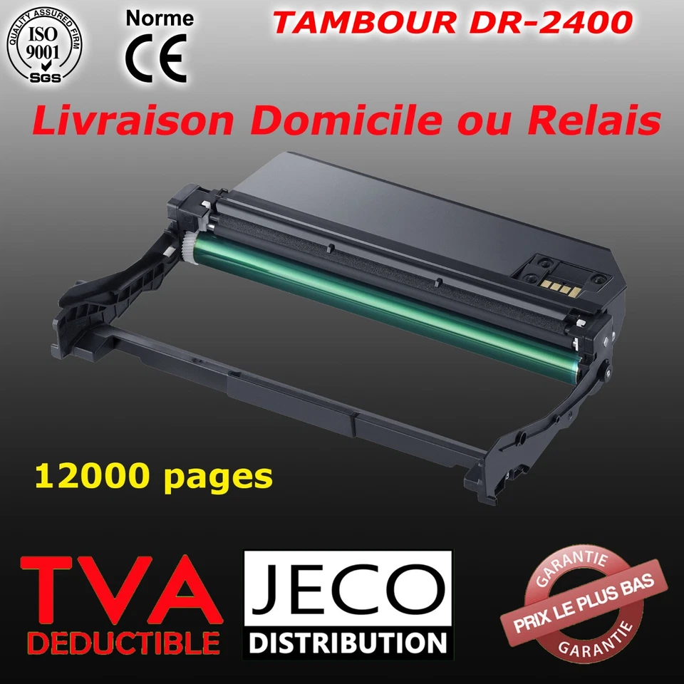 Tambour compatible Brother DR-2400 imprimante DCP-L2510D HL-L2350DW MFC-2710DW - Imagen 1 de 1