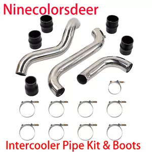 3”Intercooler Pipe Kit & Boots For 2011-2016 GMC CHEVY 6.6L LML Duramax Polished - Foto 1 di 11