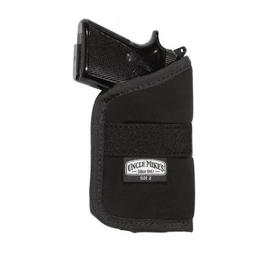 Uncle Mikes OT Inside-the-Pocket Holster Black Size 2, Ambi, Clam - 87442 - Image 1 of 2