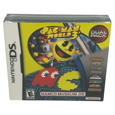 Pac-Man World 3 Namco Museum Dual Pack (Nintendo DS, 2012) Authentic Rare New - Image 1 of 4