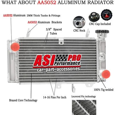 Radiador de aluminio compatible con Suzuki SV650 SV 650 2017 2018 2019 2020 2021 NUEVO Foto 1 de 4