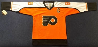 1997 Eric Lindros Philadelphia Flyers Classic Orange Jersey - Image 1 of 4