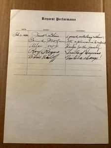 Boris Karloff Frank Morgan Extremely Rare Autographed Page '46 Radio +Rogers - Picture 1 of 8