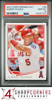 2013 TOPPS OPENING DAY #38 ALBERT PUJOLS ANGELS PSA 10 - Image 1 of 3