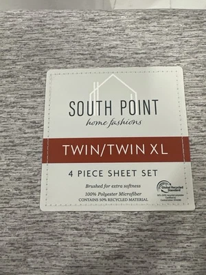 Juego de sábanas South Point Home Fashions Twin/Twin XL de 4 piezas Foto 1 de 3