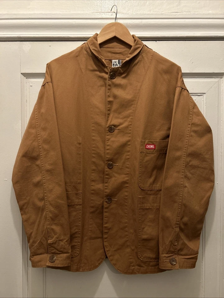 Мужская Chums Chore Куртка Пальто размер средний утка холст половина воротника - Изображение 1 из 4