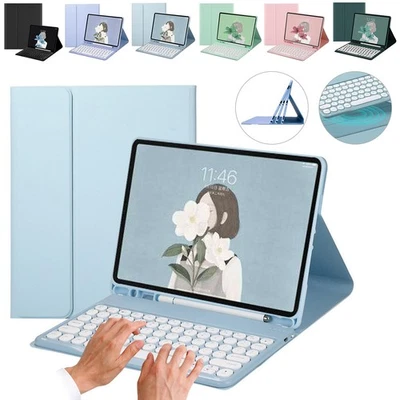 Bluetooth Keyboard Case for Samsung Galaxy Tab A9 8.7'' 2023 Slim Stand Cover - Image 1 of 4