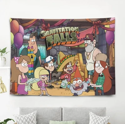 Gravity Falls настенный гобелен декор спальни общежития идеальный подарок на день рождения - Изображение 1 из 4