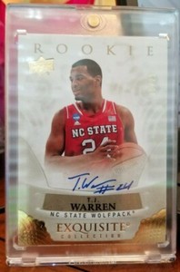 2013-14 Upper Deck T.J. TJ Warren Exquisite Collection Auto RC Gold #15/25 SSP