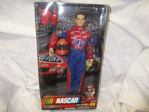 2003 Nasca #24 Jeff Gordon Action Figure Doll 12" Road Champs Sealed Cover