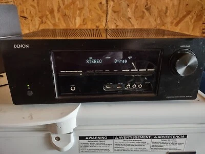 Denon AVR 1913 7.1 Channel 185 Watt Receiver Integrate Network Black FOR PARTS - Image 1 of 4