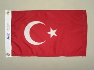 Türkei Indoor Outdoor gefärbt Nylon Boot Flagge Ösen 12"X18" - Bild 1 von 2