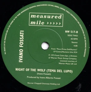 Night Of The Wolf - 70s Instrumental - Northern Soul - 45 HEAR - Imagen 1 de 4