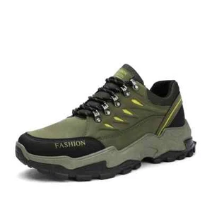 Mens Non Slip Hiking Shoes Wear-resistant Waterproof Trave Walking Sneakers - Picture 1 of 25