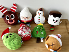 NEW Set of 8 Bark Box Christmas Small Dog Toys Reindeer Santa Tree Snowman +More
