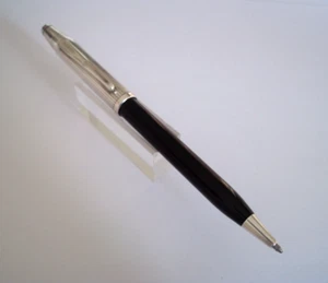 Roller Ball Pen Cross Century Classic II Silver Metal and Black Resin MX82 - Picture 1 of 7