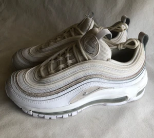 Nike Air Max 97 Women's Sneakers Shoes Size 6 White Leather - Picture 1 of 8