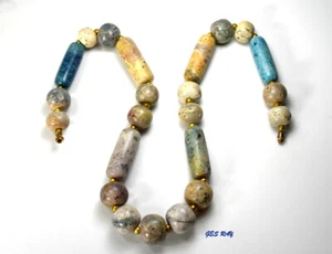 Collar Brutalista Moderno Unisex Piedras Semipreciosas Rocas de Río Unisex - Imagen 1 de 4