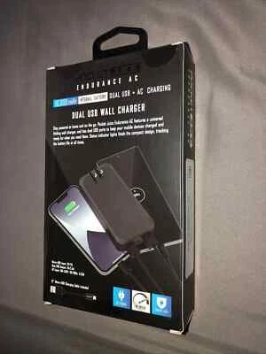 Pocket Juice Endurance AC 内置壁式插头 10000mAh 便携式充电器 - 黑色 — 第 1/3 张图片