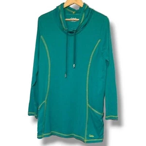Cabela's Hooded Performance Pullover-Large-Yellow & Green -Pockets-Contrast Trim - Picture 1 of 6