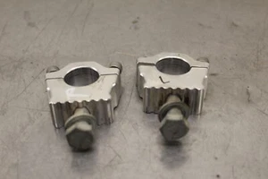 2003 YAMAHA YZ250F HANDLEBAR COVER CLAMPS SET PAIR W862 - Picture 1 of 6