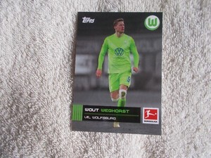 Topps Bundesliga 2021 "WOUT WEGHORST" #VfL Wolfsburg trading card