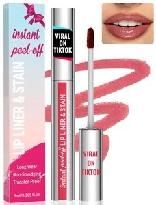 Lip Stain - Lip Liner Stain Natural Long Lasting Lip Stain Peel Off Waterproo... - Picture 1 of 8
