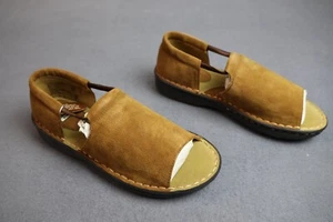 Montego Bay Club 5380 Soft Brown Leather Huarache Style Sandals Open Toe New - Picture 1 of 19