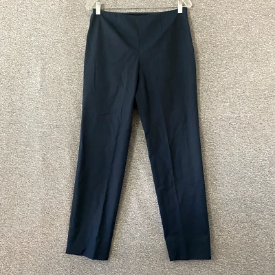 Pantalones de vestir Worth New York para mujer talla 4 azul oscuro ajustados pierna recta algodón cremallera Foto 1 de 4