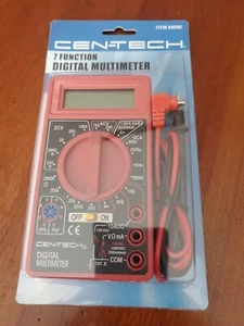 Cen-Tech 7 Function Digital Multimeter #98025 with Leads Instructions- NEW - Picture 1 of 2
