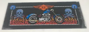 Harley Davidson Slot Glas Art Belly Vintage Vegas ULTRA RARE ART 19,5"X8" - Bild 1 von 7