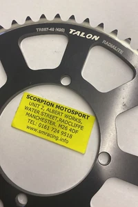 TALON RADIALITE REAR SPROCKET TR567 49T COBRA 65 07-16 - Picture 1 of 3