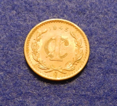 México 1945 Un 1 centavo - Gran moneda - Ver fotos Foto 1 de 2