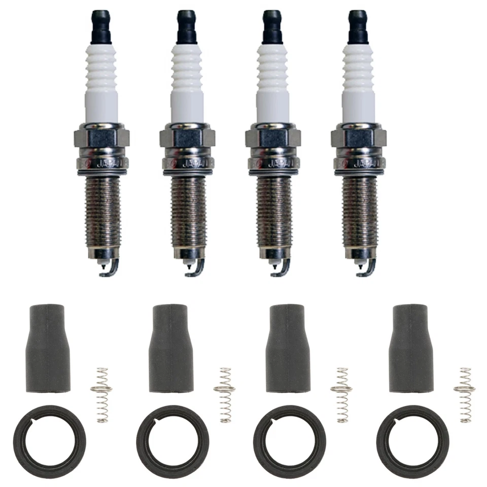 Denso 4 Iridium Plugs & NGK Ignition Coil Boots Kit for Kia Soul 2.0L L4 2013 - Image 1 of 1