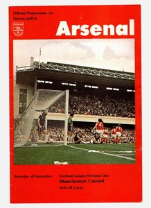 Arsenal v Manchester United 1976-1977 Division One 18/12/1976 - Picture 1 of 2