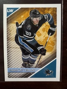 2024-25 Topps NHL Album Sticker #406 Fabian Zetterlund - San Jose Sharks - Picture 1 of 2