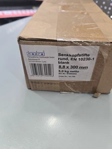 Hadra Drahtstifte 8,8 X 300 Senkkopf Blank, EN 10230-1 (5kg) Nägel - Bild 1 von 1